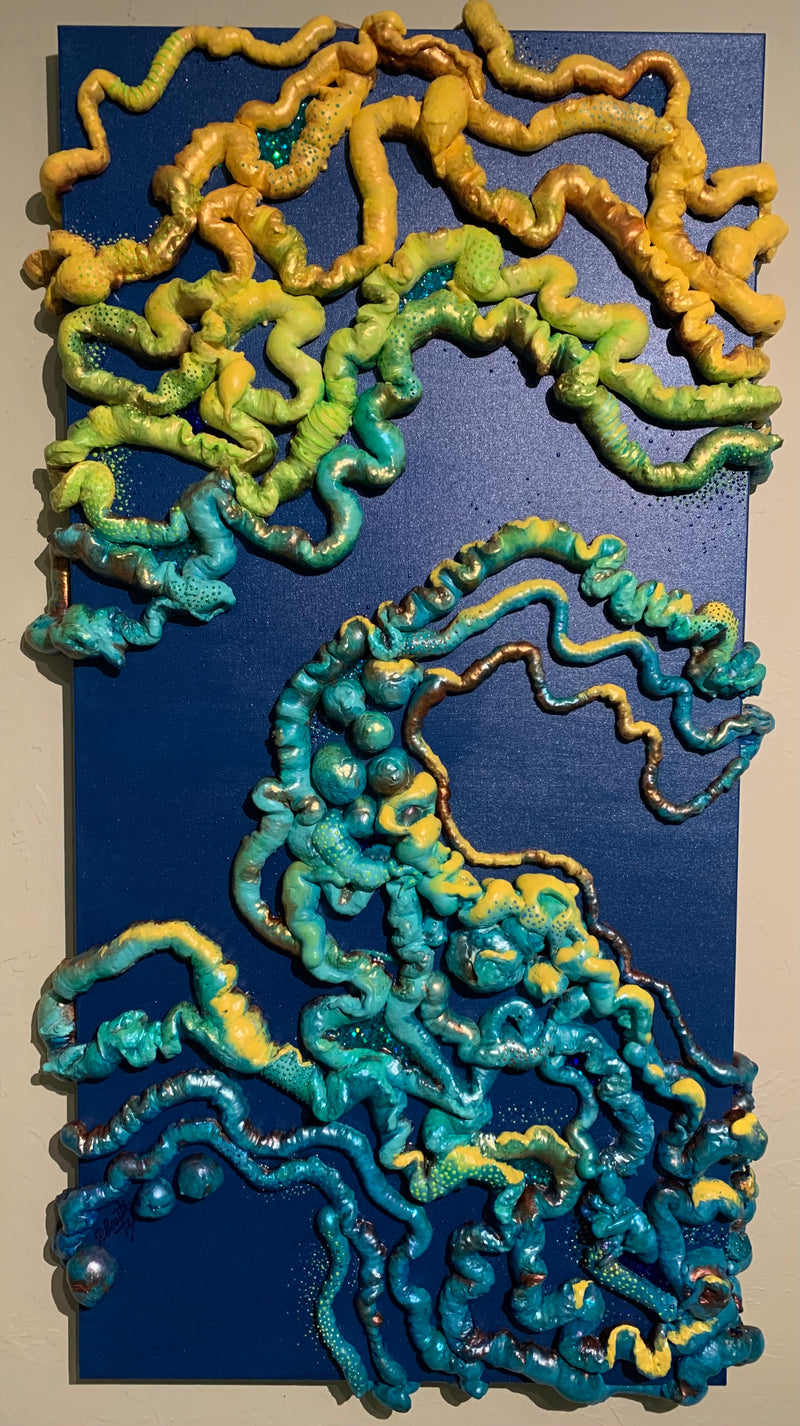 Blue Globules 24" x 48"