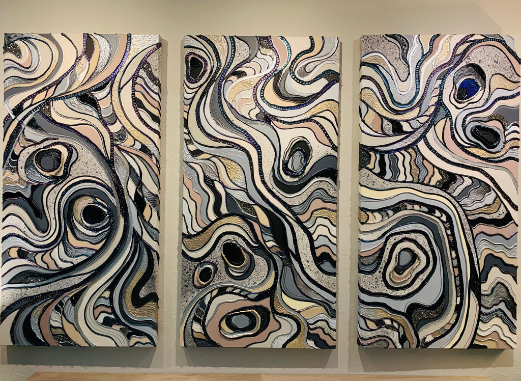 Jazz - Triptych 24" x 48" Panels