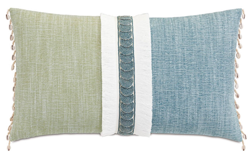 Grenada Trim Applique Pillow 15" x 26"