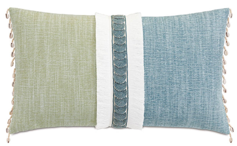 Grenada Trim Applique Pillow 15" x 26"