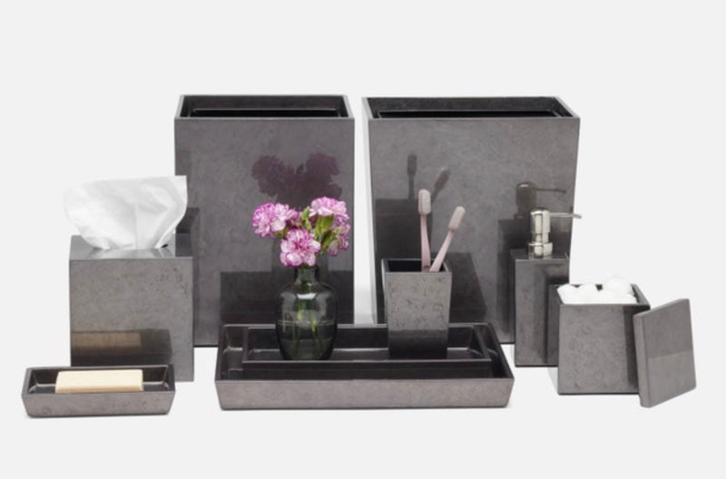 Charlotte Pewter Burl Bath Accessories