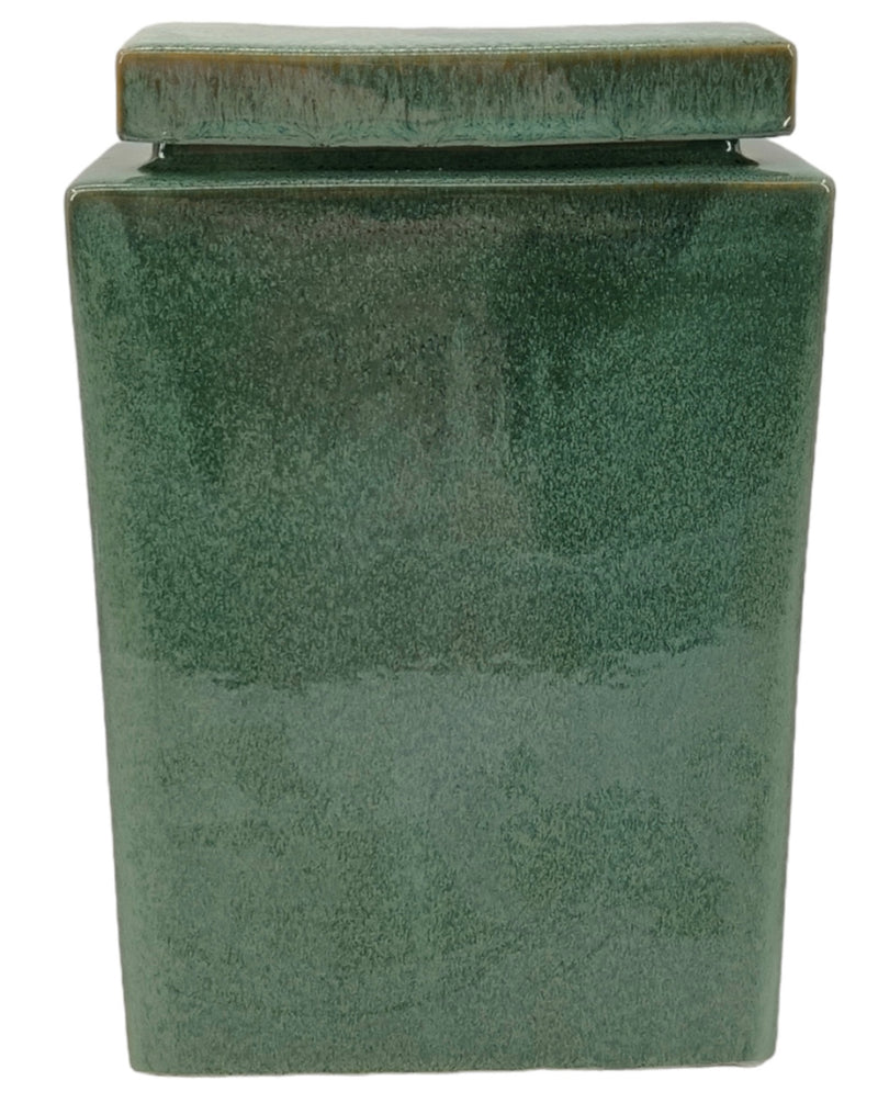 Rectangular Canister In Painted Ombre with Lid