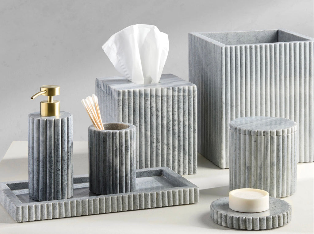 Beacon Hill Grey Marble Bath Accessories
