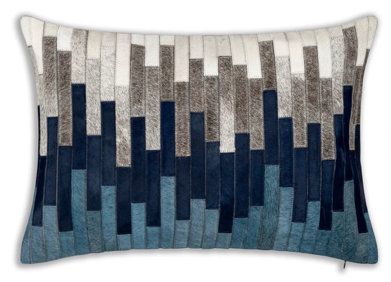 Amalfi Navy Hair on Hide Pillow 14" x 20"
