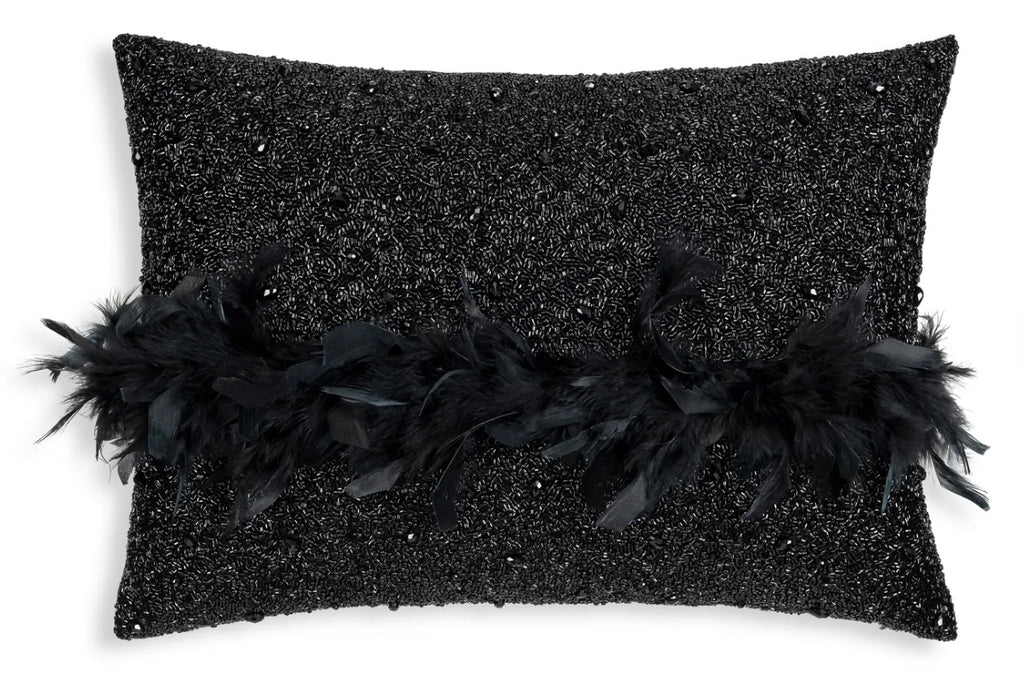 Bryce Feather Beading Pillow 14" x 20"