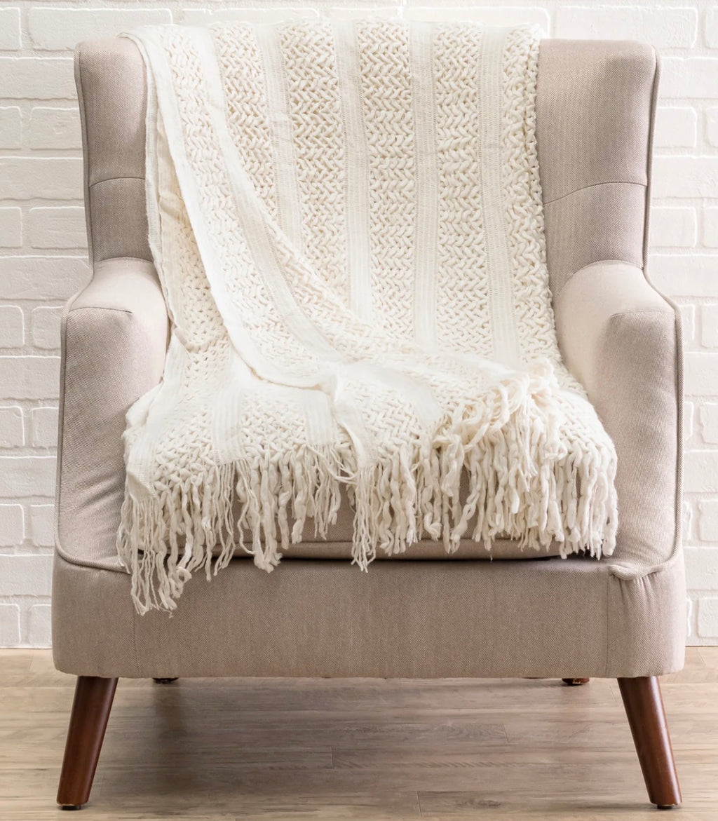 Atlas Knit Blanket/Throw 52" x 90"