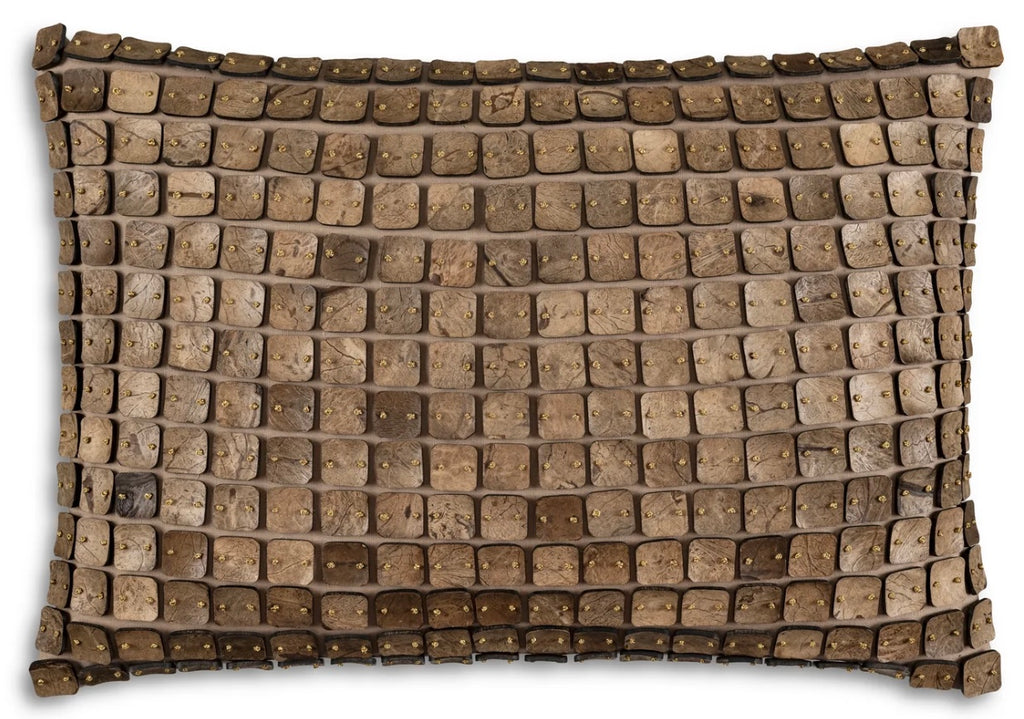 Raina Coconut Shell Pillow 14" x 20"
