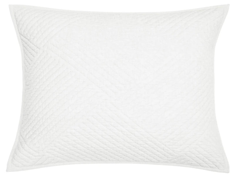 Charlotte White King Coverlet and Euro King Shams 3 Piece Set