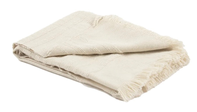 Lucy Alpaca Throw 47" x 71" - White