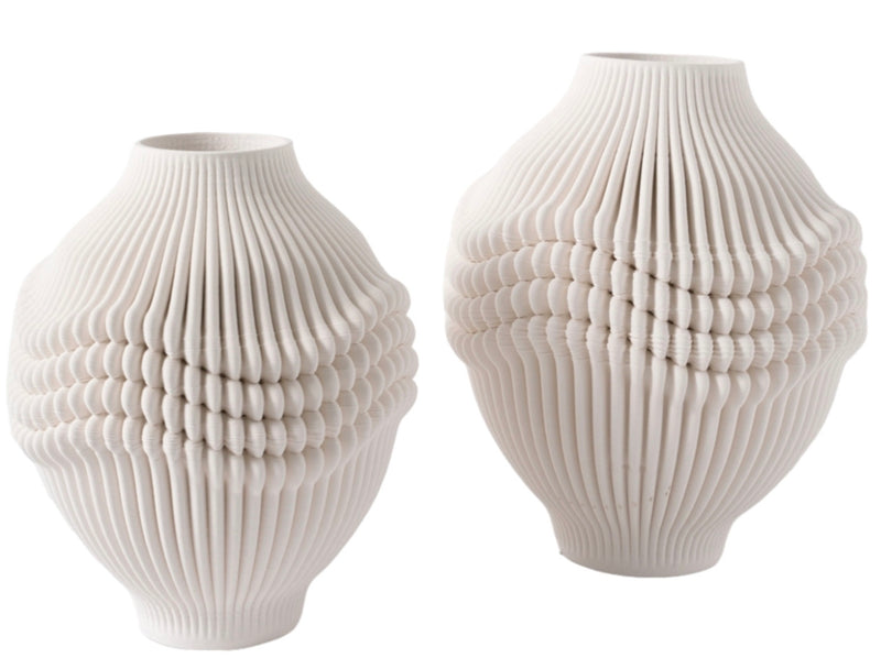 3D Printed Vase in Ivory