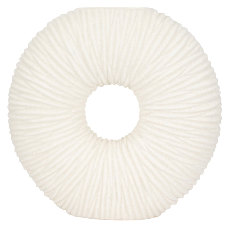 15" Diameter Quartz Resin Textured Vase