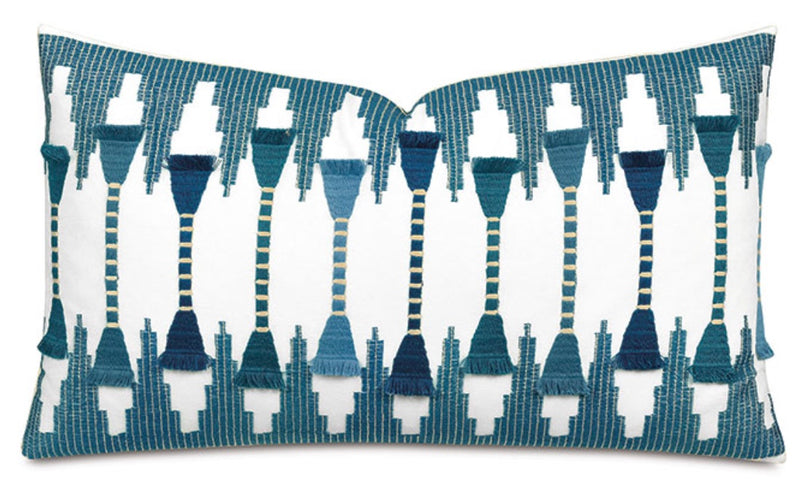 Amani Teal Fil Coupe Pillow