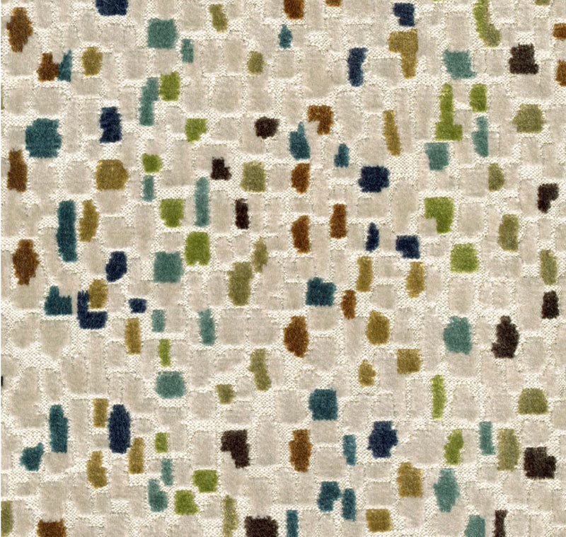 Beige Velvet Multi Dot Pillow 22" x 22"