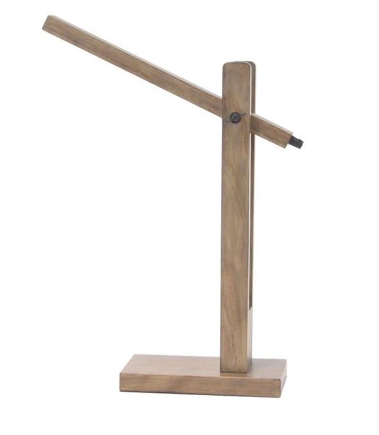 Wood LED Desk Lamp 21"H