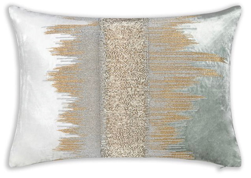 Mira Ivory Aqua Pillow