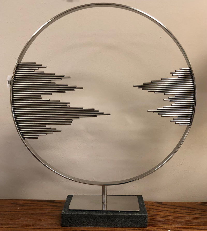 Steel/Marble Decor 19"Wx23"H