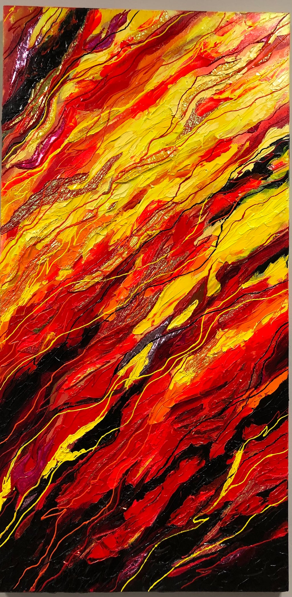 Fire 24" x 48"