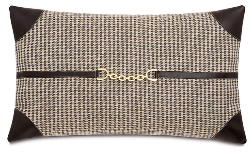 Aiden Contrasting Corners Pillow 15" x 26"