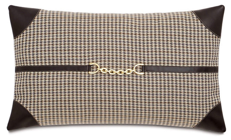 Aiden Contrasting Corners Pillow 15" x 26"