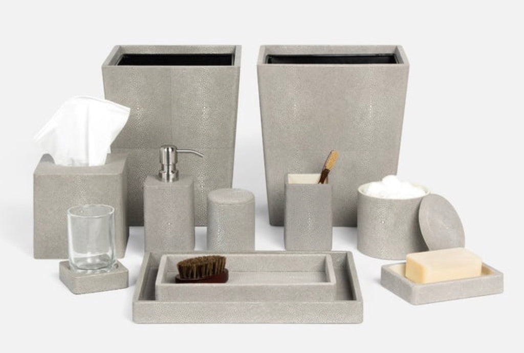 Tenby Sand Faux Shagreen Accessories