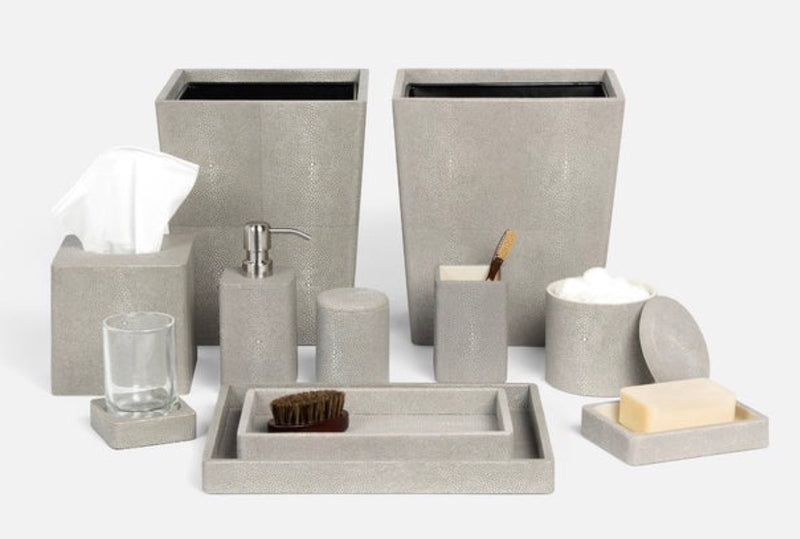 Tenby Sand Faux Shagreen Accessories