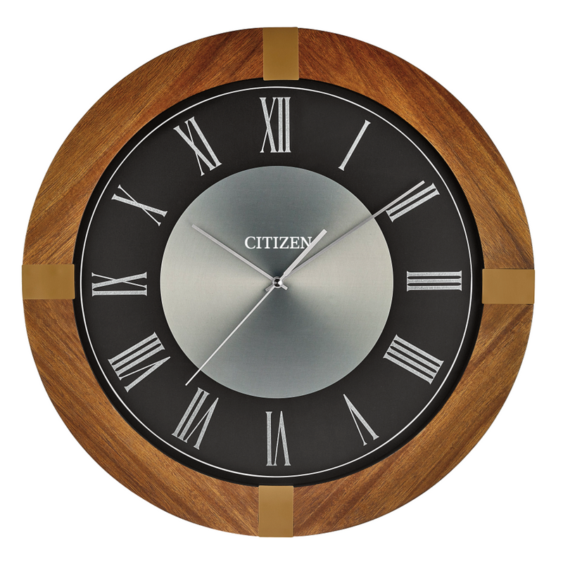 Ansel Natural Walnut 18" Wall Clock