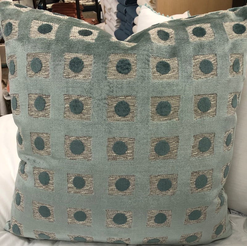 Domino Glacier Pillow-22" x 22"