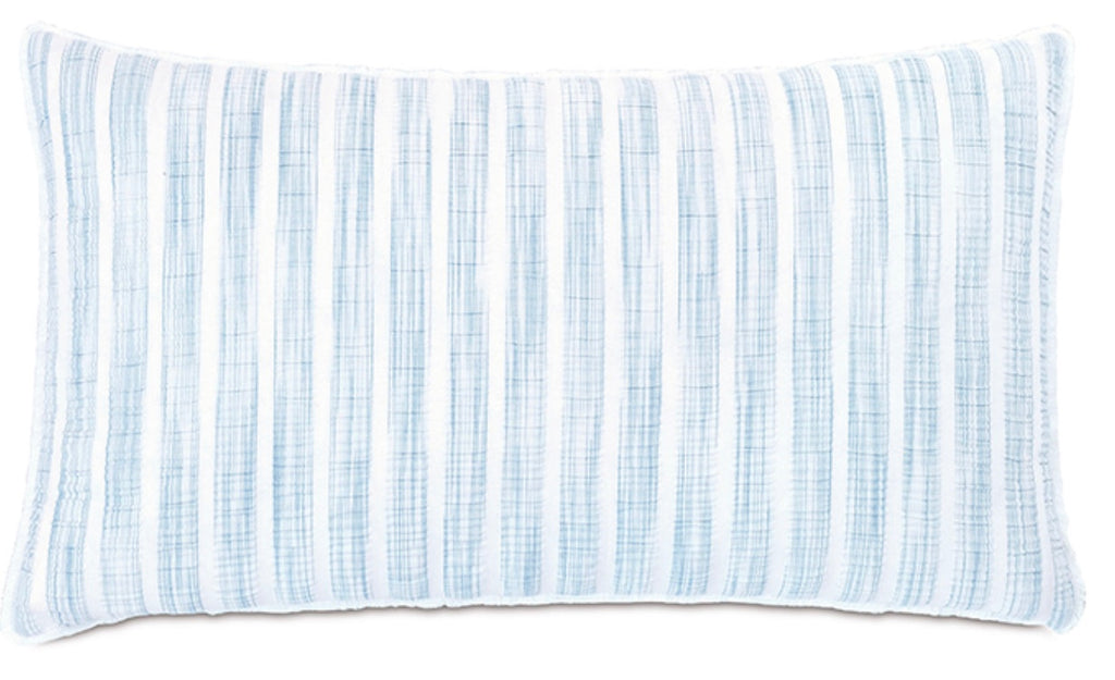 Castaway Seersucker Pillow 15" x 26"