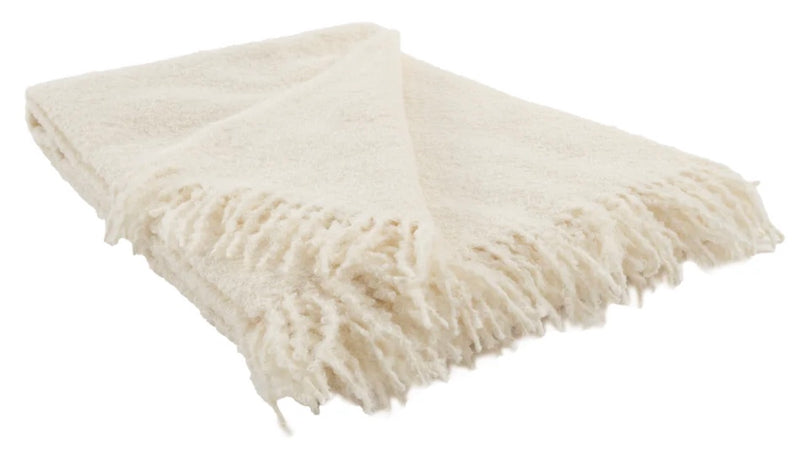 Superfine Alpaca Boucle Throw 55" x 71"