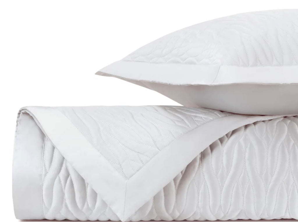 4 Piece King Coverlet & Sham Set - Napa in White