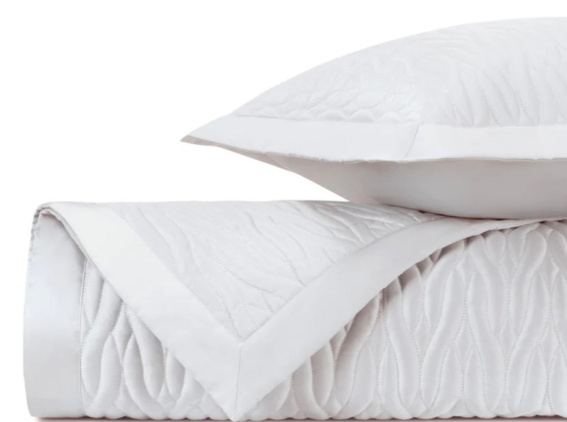 4 Piece King Coverlet & Sham Set - Napa in White