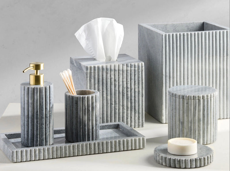 Beacon Hill Grey Marble Bath Accessories