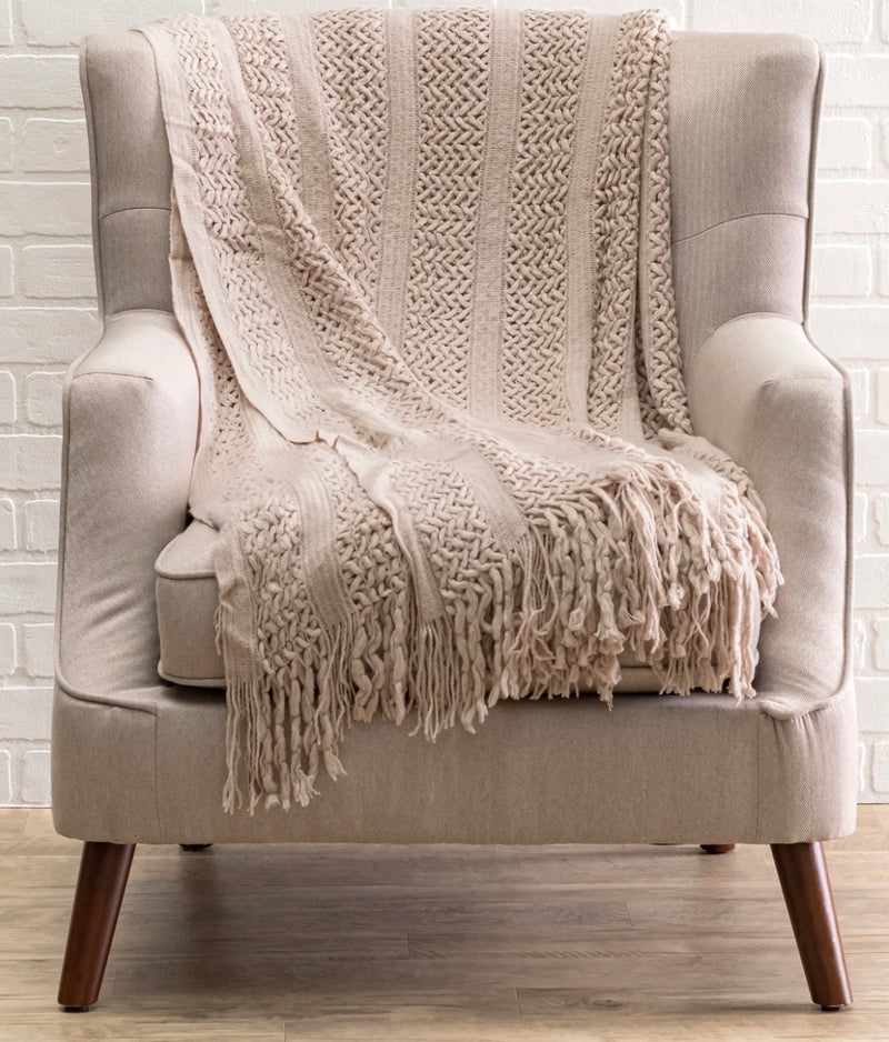 Atlas Knit Blanket/Throw 52" x 90"