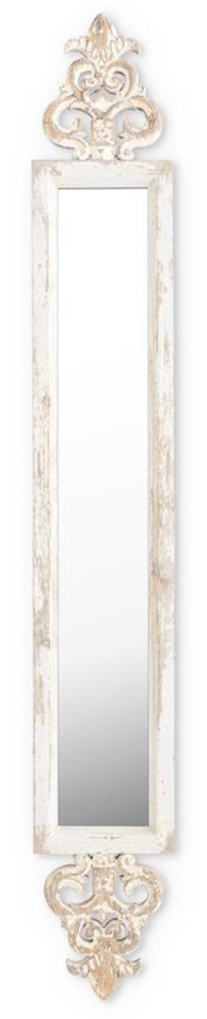 60.5" Whitewashed Mirror