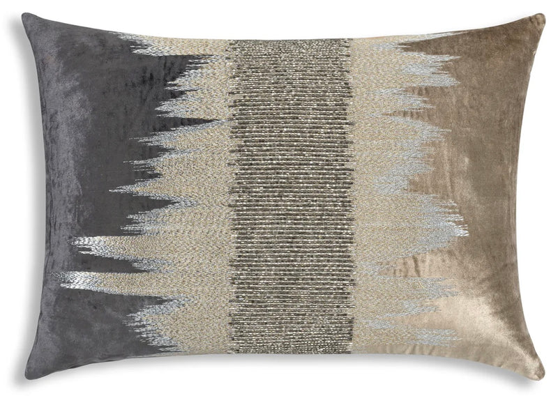 Mira Beige & Charcoal Pillow