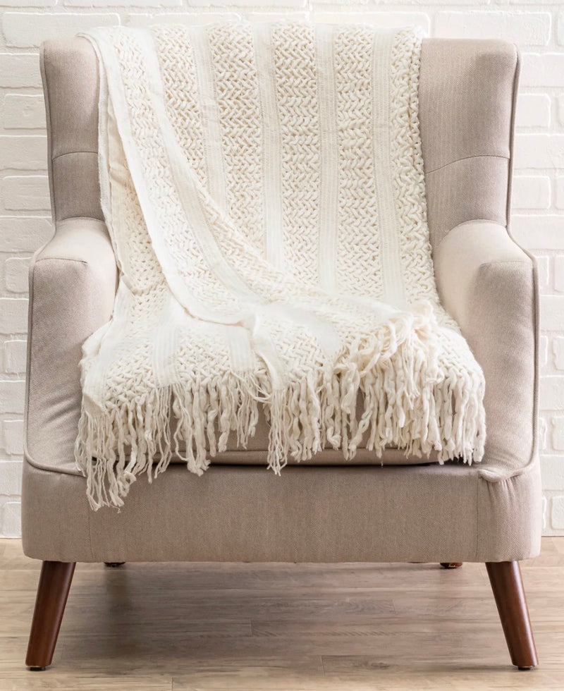 Atlas Knit Blanket/Throw 52" x 90"