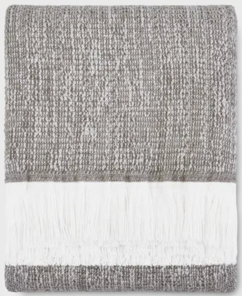 Indoor/Outdoor Crosshatch Throw 50x74"