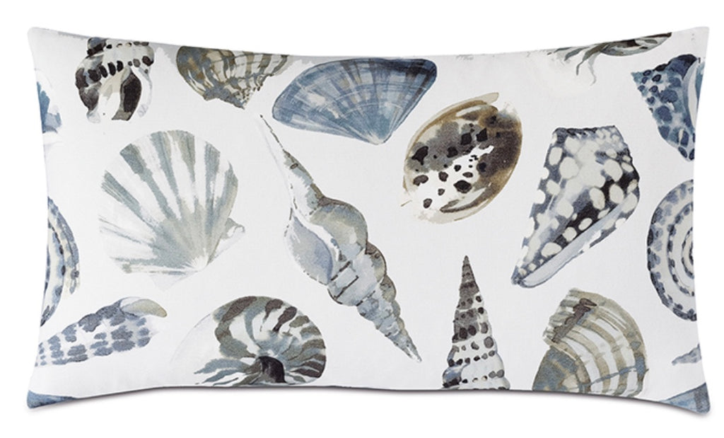 Persea Seashell Decorative Pillow 15" x 26"