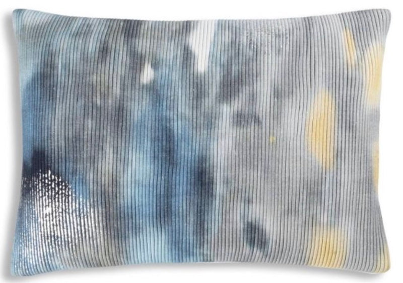 Islay Blue Velvet Pillow 14" x 20"